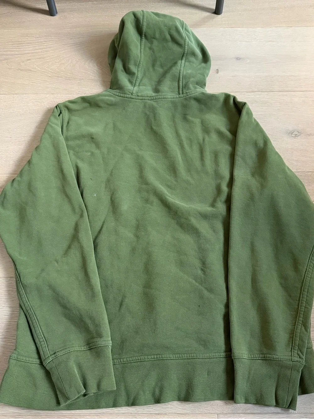 The North Face Men's Olive Hoodie with Subtle Logo